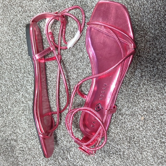 Katy Perry The Marcy Mule Sandals Metallic Pink Size 8 NEW - Picture 5 of 7